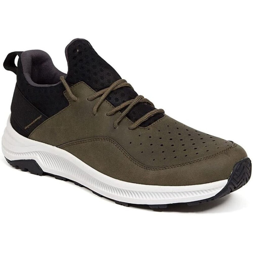 Deer Stags Contour Sneaker Men's US 8.5 Olive Faux Leather Hiking Shoes JOBB1772